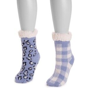 Muk Luks Women's Cabin Cozy Sock - L/XL(8-10) (2 Pairs)